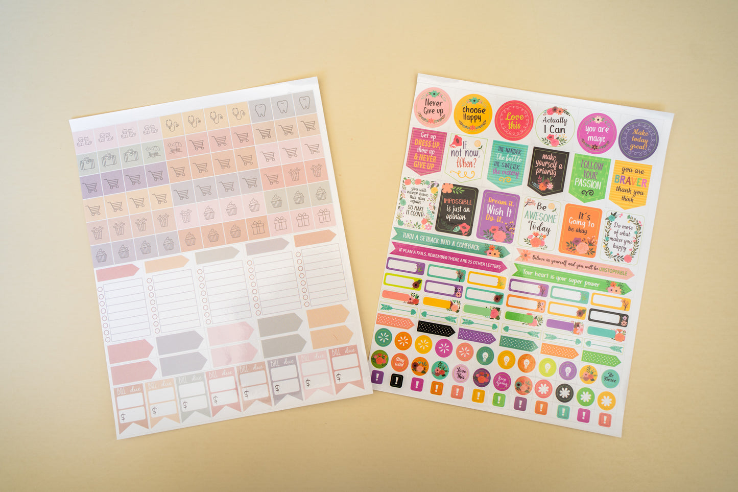 Stickers - Pack de 4 Hojas