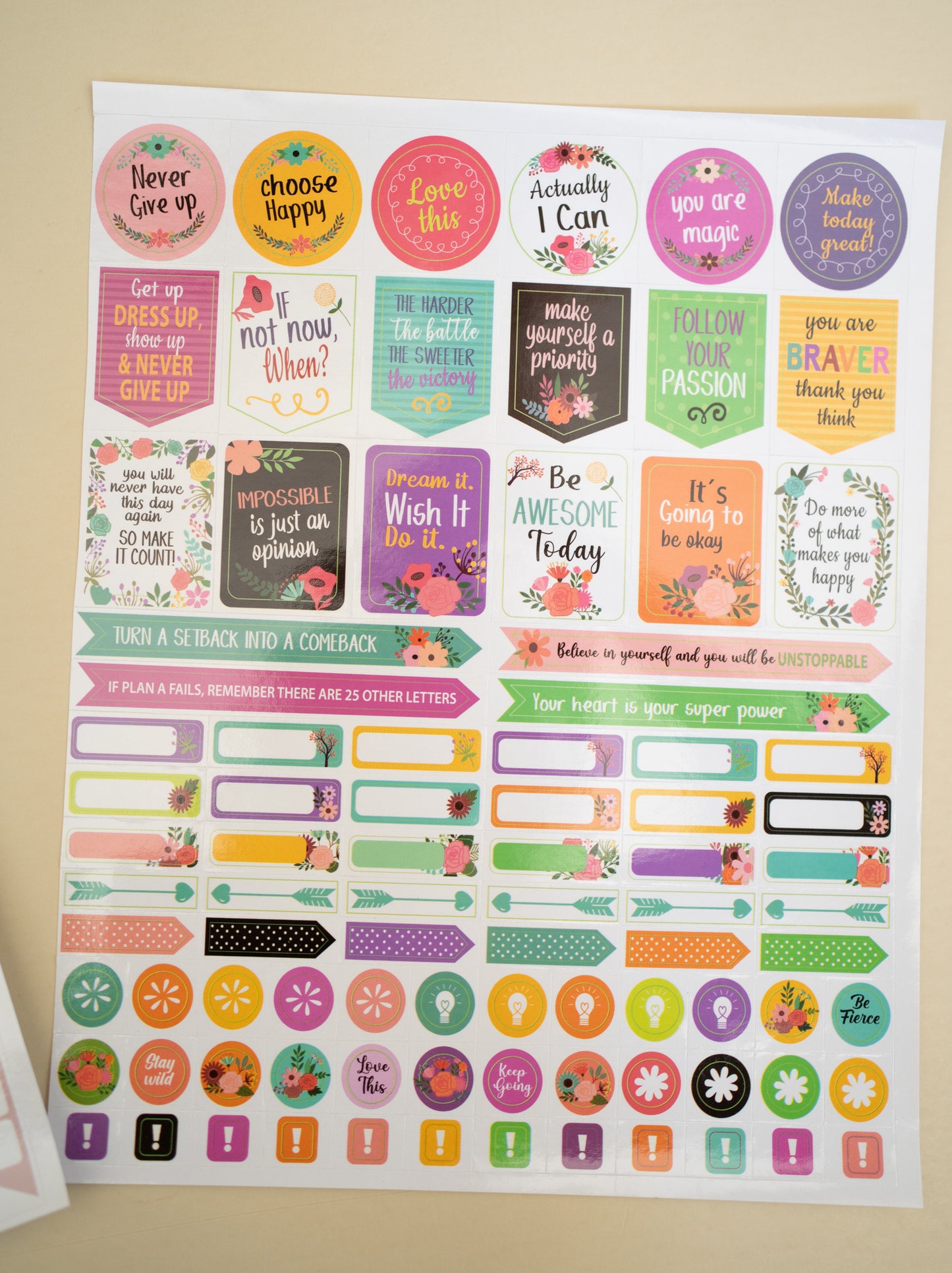 Stickers - Pack de 4 Hojas