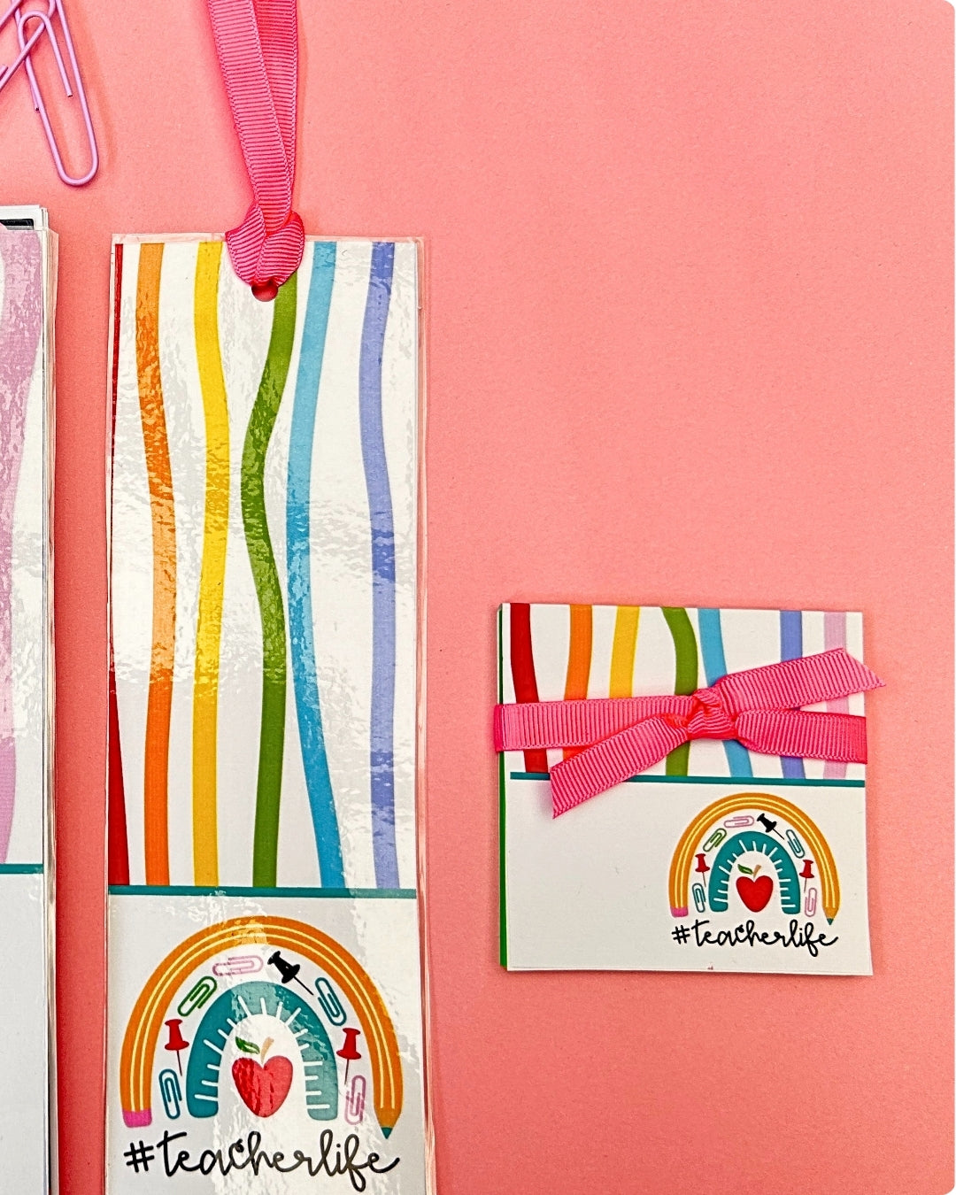 Set de Cuaderno diseño de arcoiris